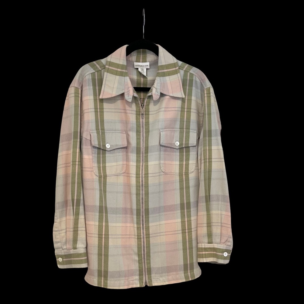 JONES NEW YORK SPORT 2X BRUSHED COTTON JACKET W/ZIPPER